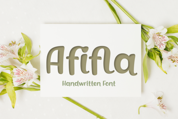 Afifla: A Friendly Handwritten Font for Web Design
