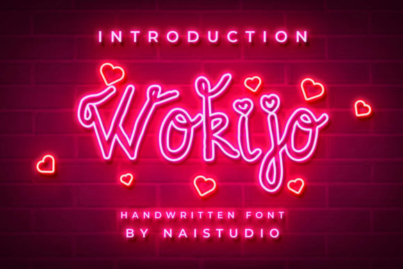 Bring Charm to Your Creations with Wokijo Font