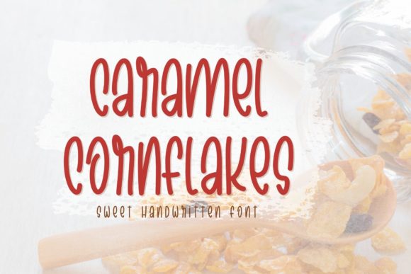 Caramel Cornflakes: A Charming Handwritten Font for Editorial Design