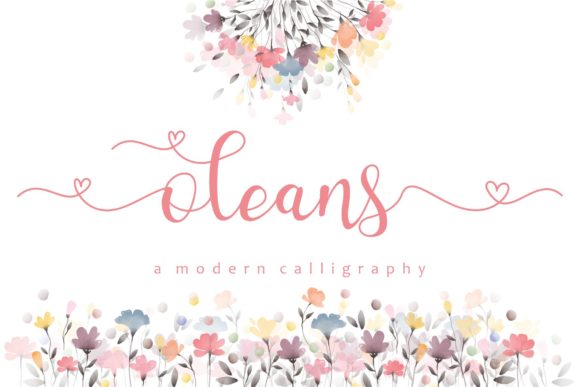 Discover Oleans: A Handwritten Font for Elegant Branding