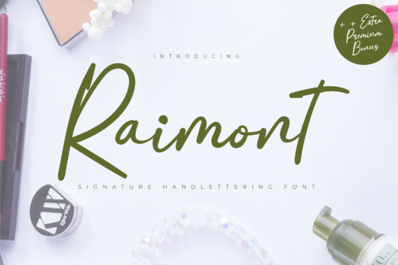 Discover Raimont: A Handwritten Font for Elegant Publishing