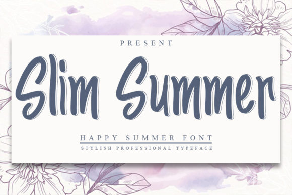 Discover Slim Summer: A Versatile Handwritten Font for Editorial Design