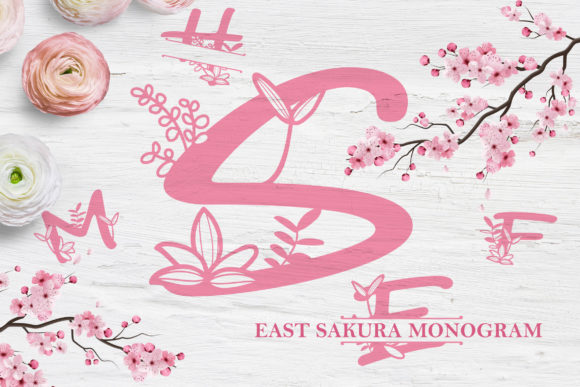 East Sakura Monogram: A Delicate Handwritten Font for Web Design