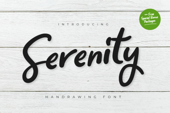 Enhance Your Brand with Serenity: A Timeless Handwritten Font