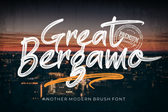 Great Bergamo: Elevate Your Brand with a Premium Handwritten Font