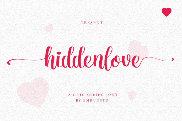 Hidden Love: The Elegant Font for Captivating Campaigns