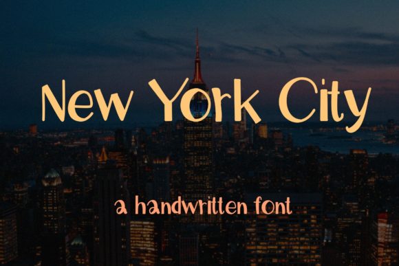New York City: A Handwritten Font for Creative Campaigns