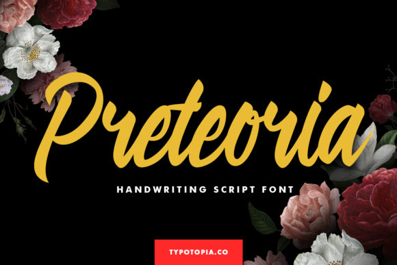 Preteoria: A Handwritten Font for Stunning Campaign Designs