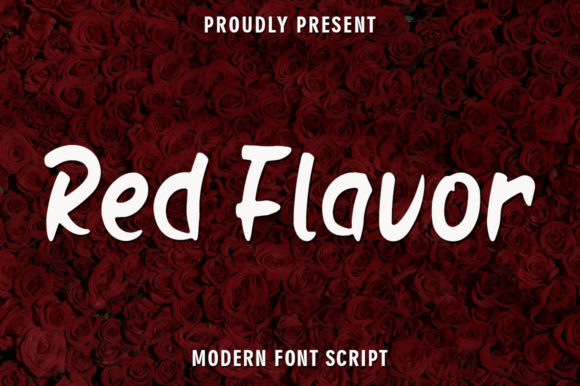 Red Flavor: A Handwritten Font for Editorial Elegance