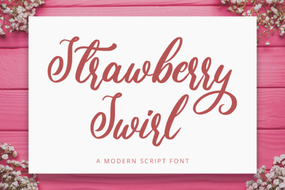 Strawberry Swirl: A Handwritten Font for Elegant Web Design