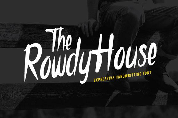 The Rowdy House: A Handwritten Font for Editorial Elegance