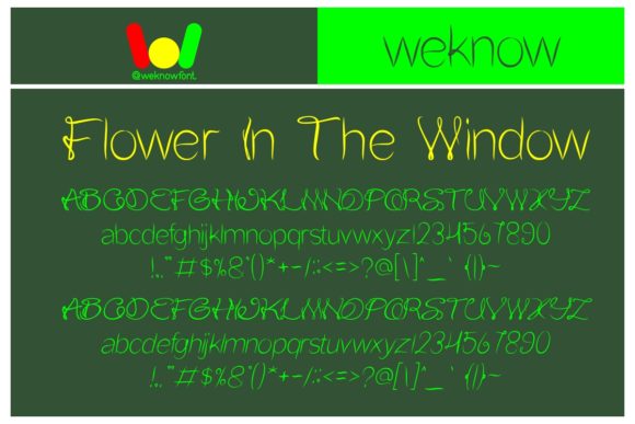 Transform Your Brand with Flower in the Window Font