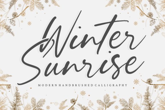 Transform Your Brand with Winter Sunrise Font